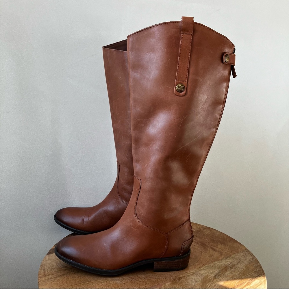 Sam Edelman | Wide Calf Penny 2 Whisky Leather Equestrian Tall Riding Boots